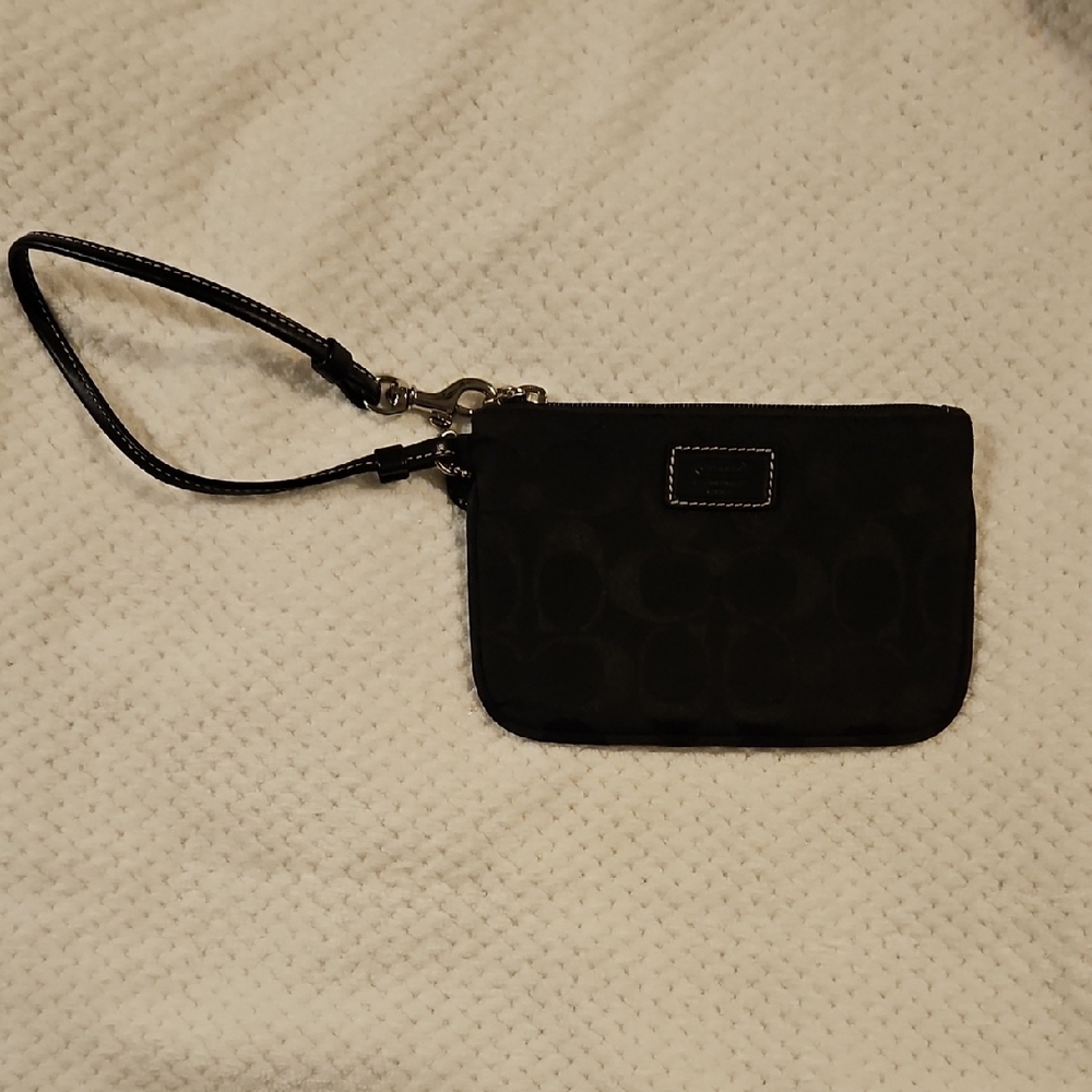 Coach Black Wristlet